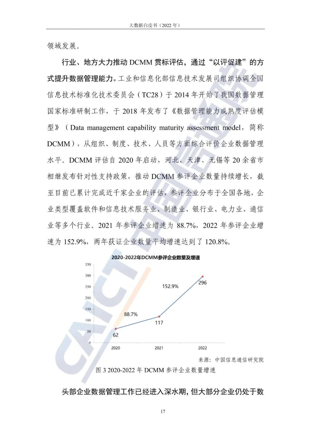 中國信通院發(fā)布《大數據白皮書(shū)（2022年）》