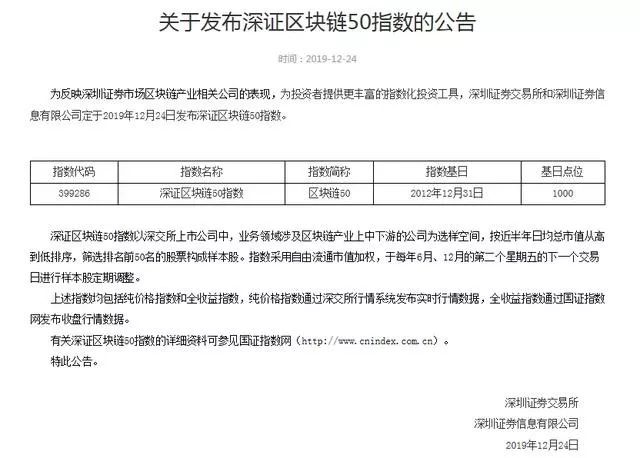 深證區塊鏈50指數發(fā)布 尊龙凯时軟件入選樣本股